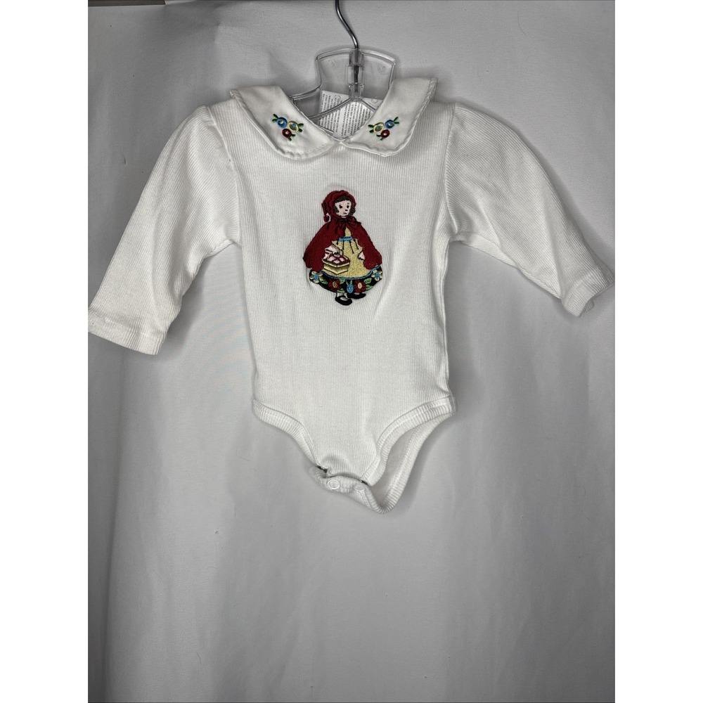 Mary Englelbreit Baby Infant 0-3 Month Little Red Riding Hood White 1Pc Bodysuit